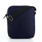 Сумка мужская через плечо, наружный карман, 20×8×23 см, синяя - Фото 4