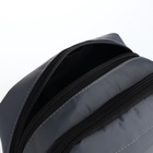 Сумка мужская через плечо, наружный карман, 20×8×23 см, серая - Фото 6