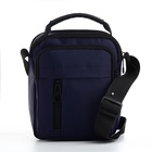 Сумка кросс-боди мужская на молнии, 3 наружных кармана, 17×10×21 см, синяя - Фото 3