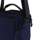 Сумка кросс-боди мужская на молнии, 3 наружных кармана, 17×10×21 см, синяя - Фото 5