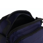 Сумка кросс-боди мужская на молнии, 3 наружных кармана, 17×10×21 см, синяя - Фото 6