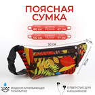 Поясная сумка на молнии, 30×1.5×10 см, 2 наружных кармана, разноцветная - Фото 1