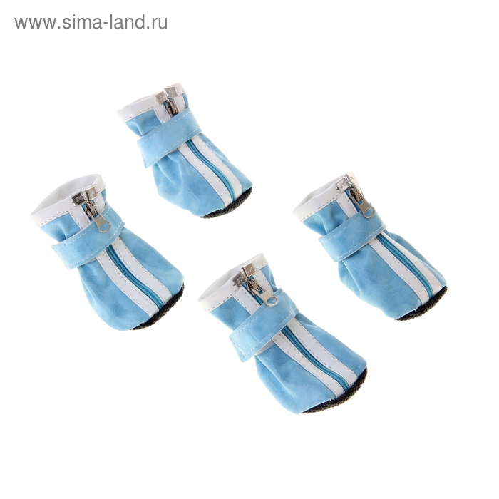 Ботинки Комфорт, набор 4 шт, размер 1 (подошва 4,5 х 4 см), голубые - Фото 1