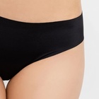 Трусы женские слипы (бесшовные), цвет черный, р-р 46 (M) - фото 25345313