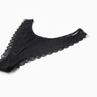 Трусы женские слипы, цвет черный, размер 44 (S) - фото 25357142