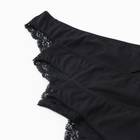 Набор женских трусов бразилиана (3 шт.), цвет черный, размер 44 (S) - фото 25345475