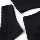 Набор женских трусов бразилиана (3 шт.), цвет черный, размер 44 (S) - фото 25345476