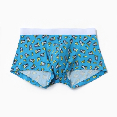 Трусы мужские боксеры, цвет текила на синем, р-р 54 (XXL)