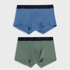 Набор мужских трусов боксеры (2 шт.), цвет агава/деним, р-р 52 (XL) - фото 25345693