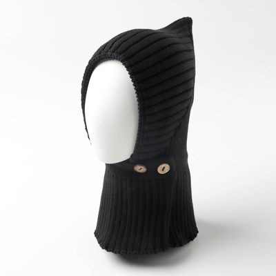 Шапка-шлем детская «Крошка Я», размер 40-42, чёрная