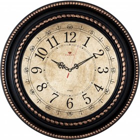 Часы настенные, интерьерные круг "Плетение",  бесшумные, d-45.5 см