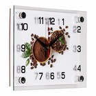 Часы настенные, интерьерные "Кофейные зёрна", 20 х 25.5 см, бесшумные - фото 12155001