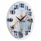 Часы настенные, интерьерные "Орхидея в воде", 30 х 30 см, бесшумные - фото 12155036
