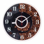 Часы настенные, интерьерные "Чёрный кофе", 30 х 30 см, бесшумные - фото 12155044