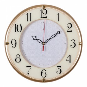 Часы настенные, интерьерные "Классика с узором", бесшумые, d-32.5 см