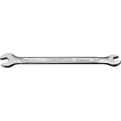 Ключ гаечный рожковый KRAFTOOL 27033-06-07, Cr-v, хромированный, 6 х 7 мм