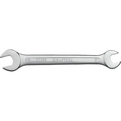 Ключ гаечный рожковый KRAFTOOL 27033-14-17, Cr-v, хромированный, 14 х 17 мм