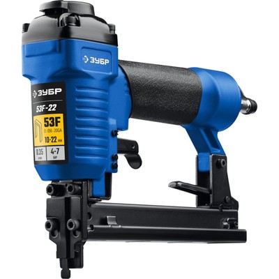 Степлер ЗУБР 53F-22, профессиональный, пневматический, для скоб 20 Ga, 10 - 22 мм