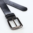 Ремень мужской, ширина 3.5 см, винт, один прокол, пряжка металл, чёрный - Фото 5