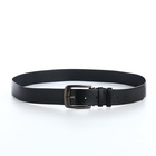 Ремень мужской, ширина 3.5 см, винт, один прокол, пряжка металл, чёрный - Фото 7