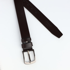 Ремень мужской, ширина 4 см, винт, пряжка металл, цвет коричневый - фото 25455413