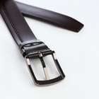 Ремень мужской, ширина 4 см, винт, пряжка металл, цвет коричневый - фото 25455414