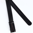 Ремень мужской, ширина 3.5 см, пряжка автомат, чёрный - Фото 4