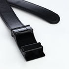 Ремень мужской, ширина 3.5 см, пряжка автомат, чёрный - Фото 5