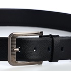 Ремень мужской, 120×3.5 см, винт, пряжка металл, чёрный - Фото 6