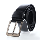 Ремень мужской, ширина 3,5 см, винт, пряжка металл, цвет чёрный - фото 25516050