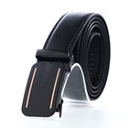 Ремень мужской, ширина 3.5 см, пряжка автомат, чёрный - Фото 2