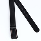 Ремень мужской, ширина 3.5 см, пряжка автомат, чёрный - Фото 4