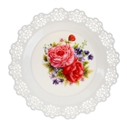 Тарелка кружевная квадратная «Кубань», 24 см, цвет МИКС - Фото 1