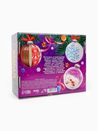 Ёлочный шар своими руками «Ёлочные игрушки», набор для творчества, 4 шара - фото 58011768