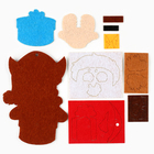 Ёлочная игрушка из фетра своими руками на новый год «Щенячий патруль, Гончик», набор для творчества - Фото 3