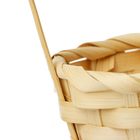 Набор корзин плетёных, D13 x H9.5/28см, бамбук, натуральный, 20 шт - фото 25357628