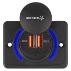 Розетка USB накладная c 2 портами (5В, QC3.0+QC3.0) AEBJ211 - фото 51633239 Розетка USB накладная c 2 портами (5В, QC3.0+QC3.0) AEBJ211 - фото 51633239