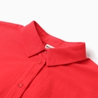 Костюм для девочки (рубашка и шорты) MINAKU, красный, рост 158-164 см - фото 25392094