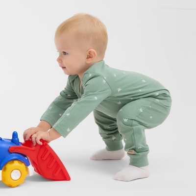 Лонгслив детский MINAKU, рост 68-74 см, оливковый