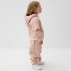 Толстовка (худи) детская MINAKU: Exclusive print, пудровая, Oversize, рост 110 см - Фото 2