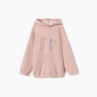 Толстовка (худи) детская MINAKU: Exclusive print, пудровая, Oversize, рост 110 см - Фото 5