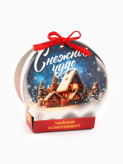 Чай подарочный «Снежное чудо», ассорти, 12.6 г (7 пакетиков х 2 г).