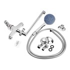 УЦЕНКА Смеситель для ванны ZEIN Z3378, картридж 35 мм, с душевым набором, лейка 4 режима, хром - Фото 8