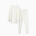 Костюм женский (свитшот, легинсы) KAFTAN Plushy, размер 40-42, белый - Фото 12