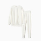Костюм женский (свитшот, легинсы) KAFTAN Plushy, размер 40-42, белый - Фото 7