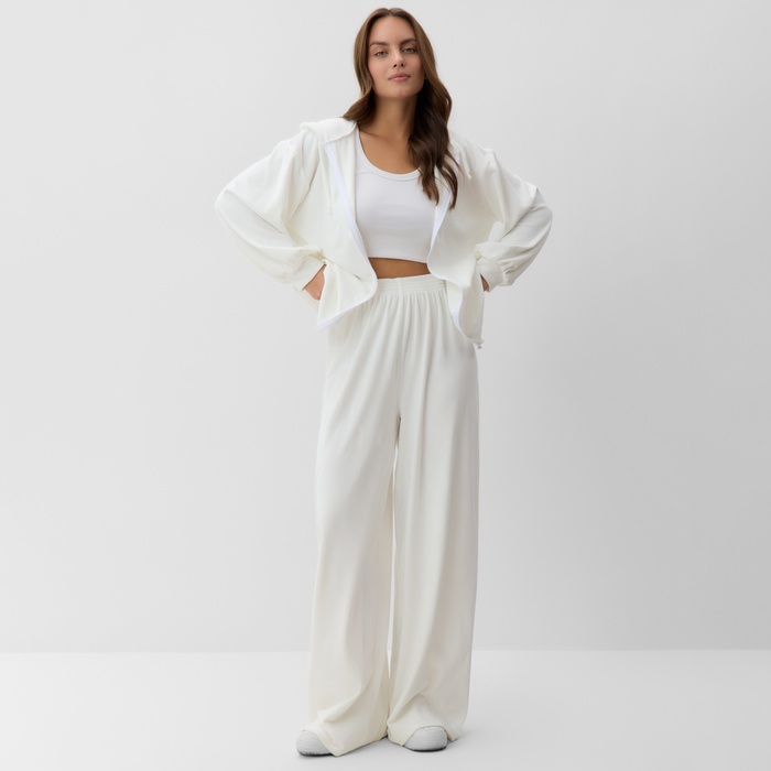 

Костюм женский (толстовка и брюки) KAFTAN Plushy р. 40-42, белый