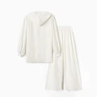 Костюм женский (толстовка и брюки) KAFTAN Plushy р. 40-42, белый 10610199 - фото 13890738