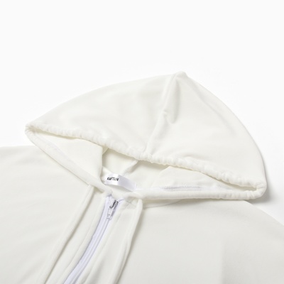 Костюм женский (толстовка, брюки) KAFTAN Plushy, размер 52-54, белый