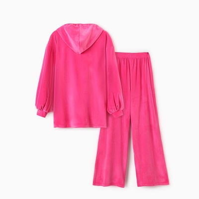 Костюм женский (толстовка, брюки) KAFTAN Plushy, размер 40-42, фуксия