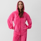 Костюм женский (толстовка и брюки) KAFTAN Plushy р. 44-46, фуксия 10610209 - фото 13290915